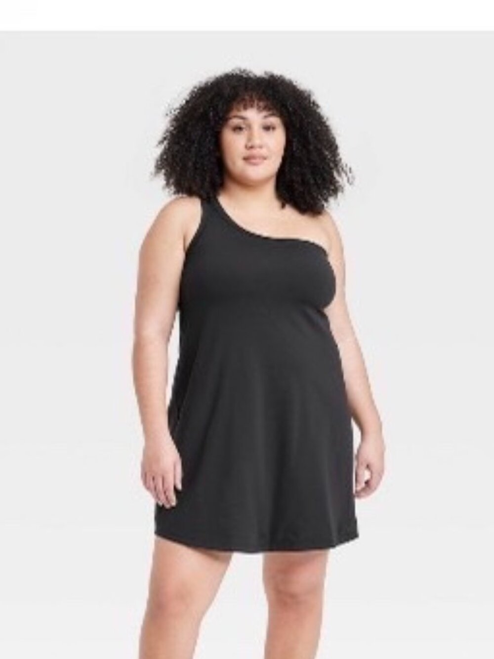 A17 WOMENS 3X BLACK ASYMMETRICAL DRESS BY ALL IN MOTION